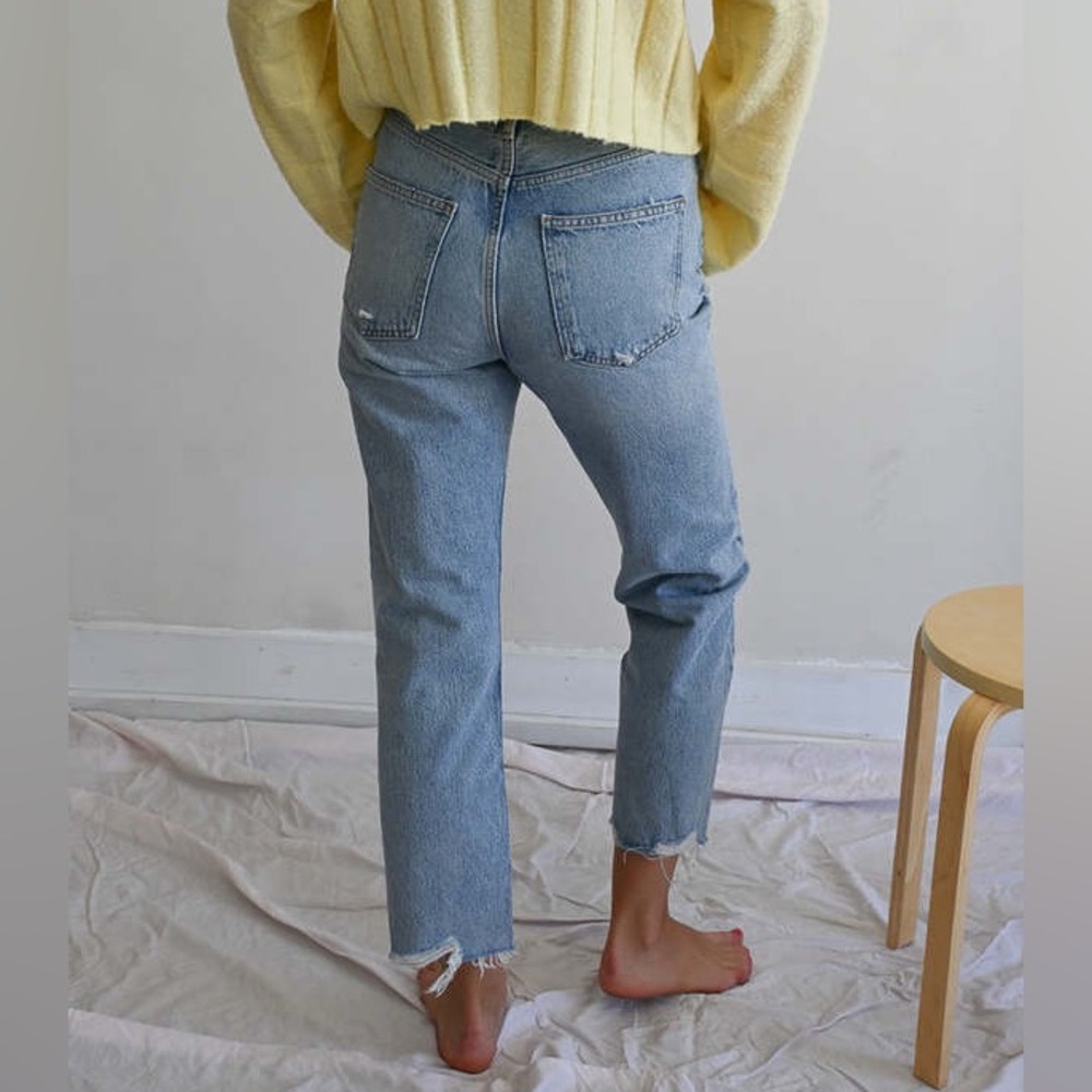 Agolde 90s Crop Mid Rise Loose Straight Jeans - Picture 6 of 7